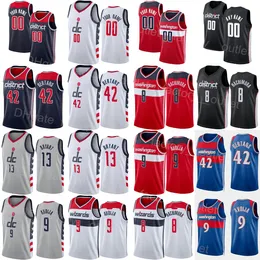 Men Kids Women Screen Printed Basketball Deni Avdija Jersey 9 Davis Bertans 42 Aaron Holiday 4 Rui Hachimura 8 Corey Kispert 24 Ish Smith 4 Montrezl Harrell 6 Uniform