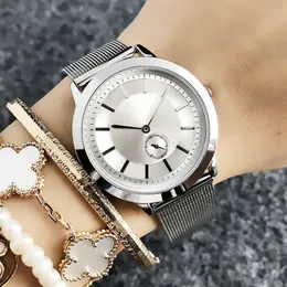 Fashion Popular Casual Top Brand Men Women Lady Lovers' watch Steel Metal band Quartz Wrist watches durable suitable comfortable gift designer highly quality