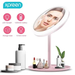 LED Makeup Mirror Brightness Brightness قابل للتعديل HD Daylight Mijia Cosmetics Y200114