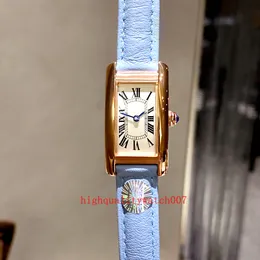 HR Factory Luxury Ladies Watch VK Quartz Chronograph Working 18k Rose Gold Skórzane paski