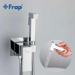 FRAP BIDET Kanek Mosiądzy prysznic Kuparz Mikser Muzułmański Ducha Higienca zimna woda mikser dźwigowy Square Prysznic F7506 201105