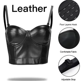 Vita Trainer Corsetto steampunk Bustini corsetto in pelle sexy abbigliamento gotico Corsetto top Burlesque Reggiseni push up Reggiseno donna Top LJ200814