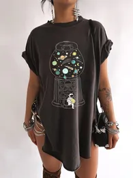 Damskie koszulki zabawne astronauta drukują kobiety
