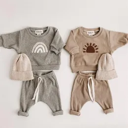 Moda Kids Roupos Set Cosual Tops Casual Casual Tops Criança 2pcs Baby Boy Designer Clothing Fort 220802