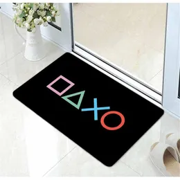 Dywany fajne grę wideo PlayStation mata drzwi flanel zabawny kontroler dywanika dywan dripetat dla graczy prezent na pokój domowy dekoracje