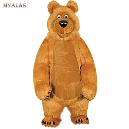 Costume da boneca da mascote Urso inflável Bear traje do traje para adulto Anime Personalize kits mascotte carnaval trajes animal mascotte adulto