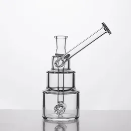 water pipes rocket Hookahs glass bongs recycler ash catcher Gravity Bong Elf Bar Three layer cake thickened hookah bong oil rig bubble blower full height 6.2 inches