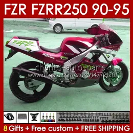 Yamaha FZR250R FZRR FZR 250R 250RR 1991 1992 1993 1994 1994 1994 143NO.112 FZR250RR FZR-250R FZR-250 FZR250 FZR 250 R RR 90 91 92 93 94 95 페어링 금속 레드 블럭