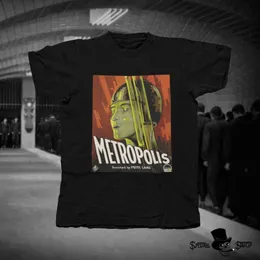 Herrt-shirts Metropolis-1927 Fritz Lang Movie T-Shirtmen's