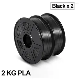 Skrivare svart PLA -filament för 3D -utskrift 1,75mm 2 rullar/pack DIY FDM Printer Pen Dragonprints Roge22