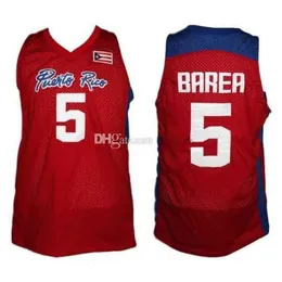 Nikivip #5 Jose J.J. Barea Team Puerto Rico Retro Classic Basketball Jersey Herren genähte Trikots mit individueller Nummer und Namen