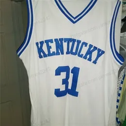 Nikivip Custom Kentucky Wildcats #31 Sam Bowie Basketball Jersey Men syddes alla storlekar 2xs-5xl-namn eller nummertröjor