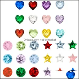 120Pcs/Lot 12 Colors Small Birthday Stone Charms Fit For Glass Living Memory Floating Locket Gifts Kids Women Men Drop Delivery 2021 Jewelry