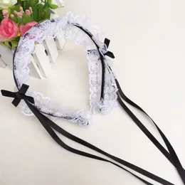 Other Event & Party Supplies Japanese Lolita Headdress Ears On The Head Headband Maid Lace Bow Ribbon Anime Cosplay Hair AccessoriesOther