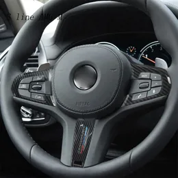 För BMW 5 -serie G30 X3 G01 X4 G02 X5 G05 X6 G06 Kolfiberbilares ratt för M Performance Interior Cover -klistermärken
