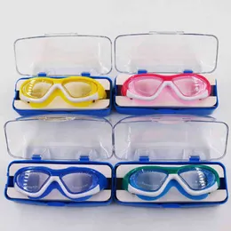 Adjustable Swimming Goggles for Children Kids Teenagers Waterproof Swim Eyewear Eyeglasses Sports Swimwear with Case G220422