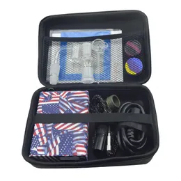 Rauchen Bunte Dnail E-Nagel 20mm Spule Hearter Quarz Dab Bongs Elektrische Enail Dab Rig Kit PID Controller Dabber Box 14mm 18mm männliche Verbindung für Glas Wasser Vaporizer