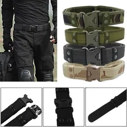 8 kleur 130 cm leger stijl gevechtsbanden snel release tactische riem mode mannen canvas tailleband outdoor taille trainer