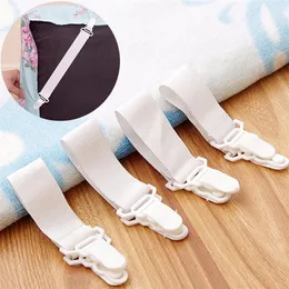 4PCSLot Adjustable Bed Sheet Clips Baby Mattress Blanket Bedding Set Fixing SlipResistant Belt 220531