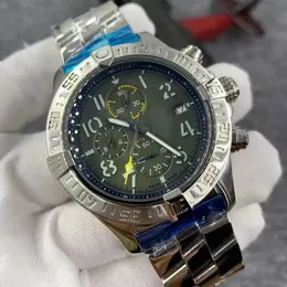 U1 üst sınıf AAA paslanmaz PVD 316L kasa saatler Erkekler Avenger Superquart Chronograf 45 Gece Misyonu Saat Steel Toka Chronomat Havadan Track Trackes De A226