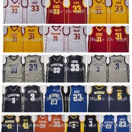 Nik1vip Matt Miller Usc Trojans College Basketball Jerseys Lisa Leslie Georgetown Hoyas Allen Iverson Patrick Ewing Texas Longhorns Kevin Durant