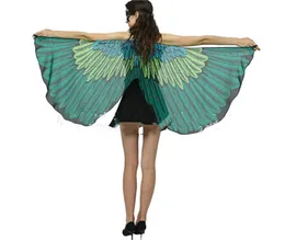 Bird Wings Capes wrap Women Premium Butterfly Shawls Fairy Ladies Cape Nymph Pixie Costume Accessory White black coffee rainbow