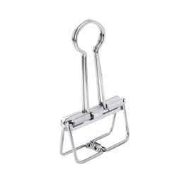 Office School Supplie Hollow Binder Clips 32mm Stainless Steel Paper Folder Metal Clip Planner File Clamp Multipurpose