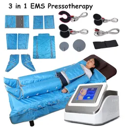 Neues professionelles Ganzkörperschleiftmassaget 3 in 1 Luftdruckpressotherapie EMS Lymphdrainagemaschine