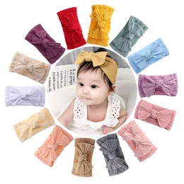 Nylon bedrucktes Kabelbogen-Baby-Stirnband für Kinder, weiche Kopfbedeckung, Kabel-Turban für Neugeborene, elastisches Kopftuch, Baby-Haar-Accessoires