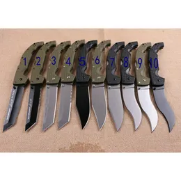 10 modeller Colst Pocket Folding Knife Voyager Dogleg Dog Leg ABS Glass Fiber Handle Tactical Hunting Fishing EDC Survival Tool 04607