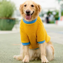 Hundebekleidung Haustier Herbst Winter Warmer Gänseblümchenpullover Große Wolle Granulat Samt Mittelgroß Zweibeinige KleidungHund