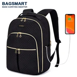 Backpack Style Laptop Mochilas para mulheres 15,6 polegadas Bolsas de notebook Bolsa escolar Viagem de negócios de viagens de trabalho universitária