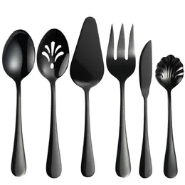 Set di stoviglie utensili da portata Set di grandi cucchiaio con pala scanalata maschio forcella dessert knifedinnerware canoradinnerware