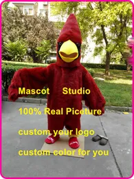 Vermelho Cardeal Pássaro Mascote Fato De Pelúcia Pluvilo Pássaro Personalizado Fantasia Costume Anime Kit Mascotte Tema Fantasia Vestido Carnaval 41342