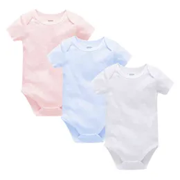 Nyfödd baby flicka romper unisex onesies för baby 0-24m solid jumpsuit i ett stycke roupa bebe de 100% bomullskläder jumper g220510