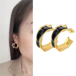 Kvinnors designer örhänge droppguld färg cc örhängen charms stud lyx smycken unikt mönster charm modedesign brud bröllop tillbehör hoop ear party kontor