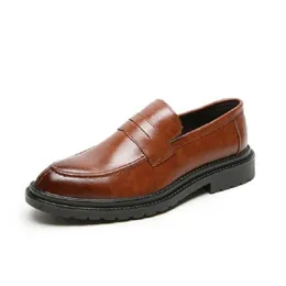 Business Mens Wedding Loafers одевайте дизайнерская кожаная обувь Италия.