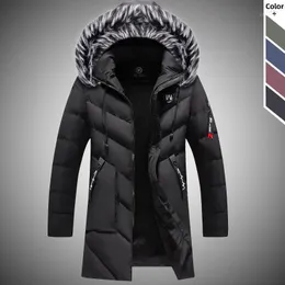 Parka da uomo in piumino spesso cappotto invernale da uomo lungo 2022 giacche a vento calde da esterno giacche casual da uomo con collo in pelliccia con cappuccio capispalla1