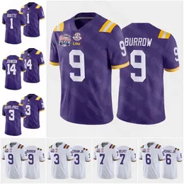 CEO9 Joe Burrow College Football Jersey Clyde Edwards Helaire Grant Delpit Justin Jefferson Odell Beckham Terrace Marshall Jr.