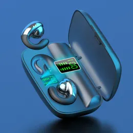 Display digitale touch Tipo di clip per orecchio Trasmissione ossea Auricolare Auricolare wireless compatibile con Bluetooth Auricolare sportivo