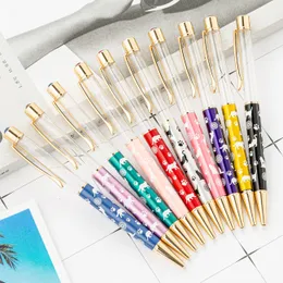 Creative DIY Carved Metal Air Pipe Ballpoint Pens Handmade Oil Crystal Pen Advertising Office Stationery Gift Pens Wholesale