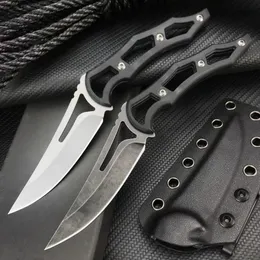Freewolf Self-Defense Tactical Fixed blade Knife D2 blade G10 Handle Survival Pocket Knives Outdoor Camping Hunting Bounty Hunter TOOLs A07