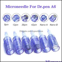 1/3/5/7/9/12/66/42/nano pino dermapen dicas recarregáveis ​​sem fio dr caneta tima a6 cartuchatcion entrega 2021 agulhas permanentes de maquiagem