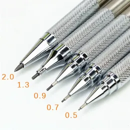 Dropship 0.3/0.5/0.7/0.9/1.3/2.0mm Mechanical Pencil Set Full Metal Art  Drawing Painting Automatic Pencil With Leads,Office School Supply to Sell  Online at a Lower Price