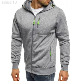 Nieuwe Mannen Truien Casual Sport Ontwerp Lente En Herfst Winter Lange Mouwen Vest Hooded Mannen Hoodie L220730