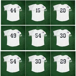 KOB NA85 1978 World Series Vintage Baseball Trikot Reggie Jackson Thurman Munson Bucky Dent Ron Guidry Willie Randolph Goose Gossage Weiße Größe