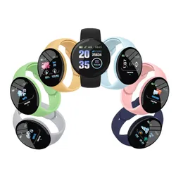 D18 SMART WACK Män Kvinnor Heartness Tracker Sport Armband 1,44 tum TFT Color Screen Smartwatch för Cllphone