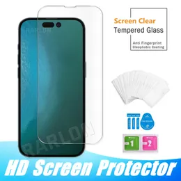 Tempered Glass Screen Protector For iPhone 14 Pro Max 13 mini 12 11 XR XS X 8 7 Plus Samsung Galaxy A32 A52 A72 A33 A53 A73 A21S S21 FE Edition Film 9H Anti shatter