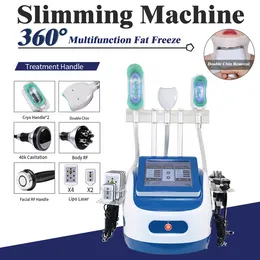 Portabel 360 graders kryolipolys Vakuumkavitation Slimming 40K RF Cellulite Borttagning Fat Machine