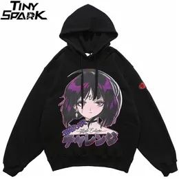 Hip Hop Hoodie Sweatshirt Streetwear Japanese Anime Girl Harajuku Hoodie Men Hiphop Japan Cartoon Hoodie Pullover Loose LJ201028